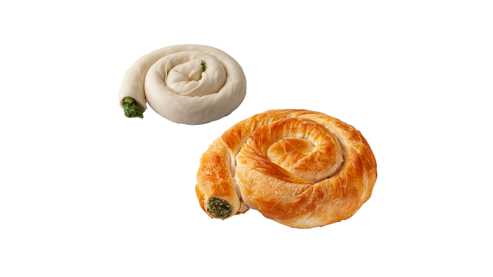 Börekschnecke Spinat / Käse Teigling 72 x 220 g
