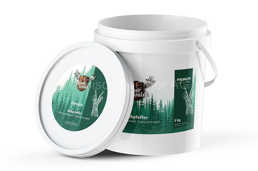 Reh-Pfeffer Premium Schulter ohne Waden EU 5 kg Kessel