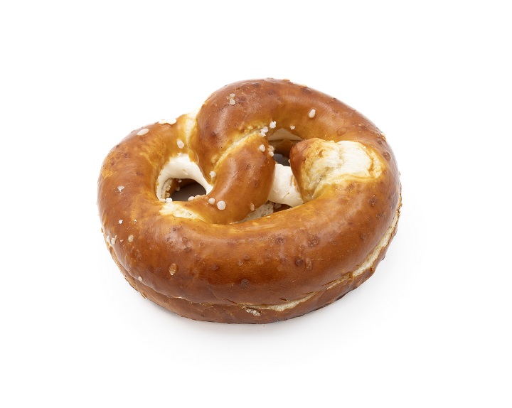 Laugenbrezel m. Salz + gesalzener Butter 